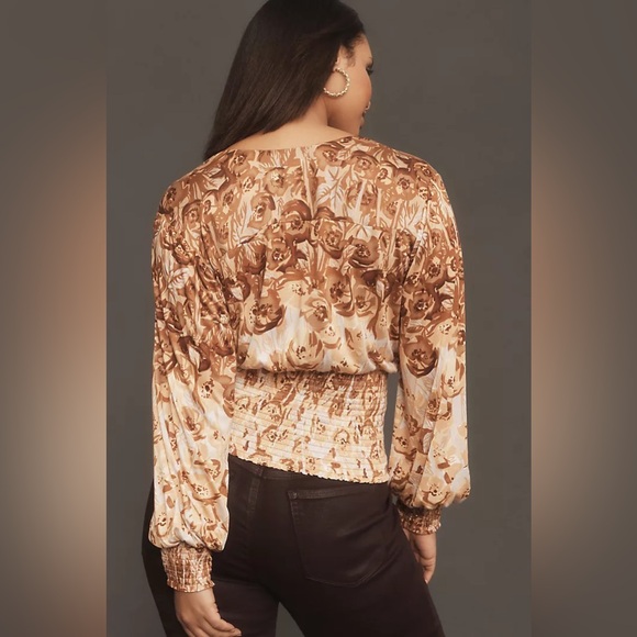 Tiny Valentina Long-Sleeve Printed Surplice Top (NEW) - Picture 4 of 5